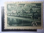 Stamps Russia -  Vista del Kremlin desde Moscú