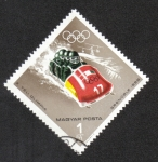 Stamps Hungary -  Juegos Olímpicos de Invierno 1968, Grenoble