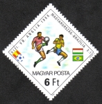 Stamps Hungary -  Copa mundial de futboll España 82