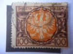 Stamps Poland -  Águila en un Escudo Barroco - Animales  Heráldicos - escudo de Águla