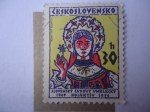 Stamps Czechoslovakia -  Conjunto de Canciones y Danzas Folclóricas Eslovacas - 