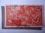 Stamps France -  Primer Centenario del Risorgimento Italiano - Vicencia 24-V-1848