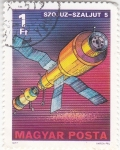 Stamps Hungary -  AERONAUTICA- SZOJUZ-SZALJUT 5