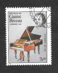 Sellos de Africa - Guinea Bissau -  657 - Compositores e Instrumentos Musicales