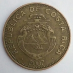 monedas de America - Costa Rica -  2007 - 100 colones