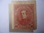 Stamps : Europe : Ukraine :  Symon Petliura (1879-1926) Presidente-político-Crítico Teatro