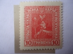 Stamps Ukraine -  Bohdan Khmelnytsky