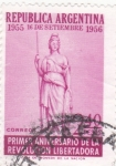 Stamps Argentina -  PRIMER ANIVERSARIO REVOLUCIÓN LIBERTADORA 