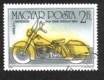 Stamps Hungary -  Harley-Davidson Duo-Glide, 1960