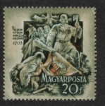 Sellos de Europa - Hungra -  Insurrección de 1703, escena de batalla de la insurrección
