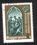 Stamps Hungary -  Universidades, Escena de la educación superior antigua en Hungría