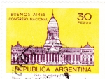 Sellos de America - Argentina -  BUENOS AIRES -CONGRESO NACIONAL 