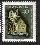 Stamps Hungary -  Haydn y Schiller, Monograma de Schiller