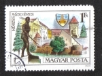 Stamps Hungary -  Estatua de Miklós Jurisics, Kőszeg