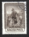 Stamps Hungary -  30º aniversario de la muerte de Lenin, Lenin y Stalin en el Congreso soviético, 1917