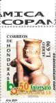 Stamps : America : Honduras :  L Aniv. Banco Occidente. Cerámica maya 