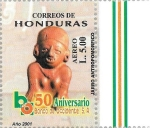 Sellos del Mundo : America : Honduras : L Aniv. Banco Occidente. Cerámica maya 