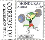 Stamps : America : Honduras :  VI Juegos Deportivos Centroamericanos