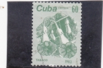 Stamps Cuba -  FLORES- TABACO