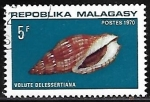 Stamps : Africa : Madagascar :  Caracol babosa