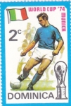 Stamps Dominica -  COPA MUNDIAL DE FUTBOL MUNICH'74