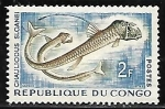 Sellos del Mundo : Africa : Rep�blica_del_Congo : Sloane's Viperfish (pez)