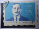 Stamps Venezuela -  Dr. josé Gregorio Hernández - Centenario de su  Natalicio. 1864-1964