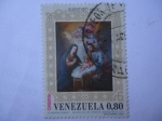 Sellos de America - Venezuela -  Navidad 1969 - La Sagrada Familia - Escuela de los Landaeta-Caracas S. XVIII