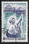 Stamps Benin -  Botes de remos