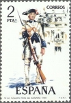 Stamps Spain -  ESPAÑA 1975 2278 Sello Nuevo V Uniformes Militares Fusilero del Regimiento de Asturias Spain