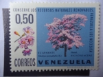 Stamps Venezuela -  El Amapate (Tabebuia Pentaphylla) Bignoniaceae - Hemsl. Conserve los Recursos Naturales Renovables.