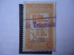 Stamps Venezuela -  Mapa y Cuadro de Población - 8° Censo Nacional y de las Américas.