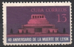 Stamps Cuba -  40th  ANIVERSARIO  DE  LA  MUERTE  DE LENIN.  MAUSULEO.