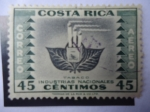 Stamps Costa Rica -  Tabaco - Industrias Nacionales.