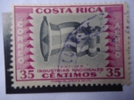 Sellos de America - Costa Rica -  Textiles - Industrias Nacionales.
