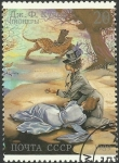 Stamps Russia -  James Fenimore Cooper (Escritor), cuentos de Leatherstocking - Los pioneros