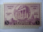 Stamps United States -  Estado de Arkansas - Centenario (1836-1936) nuevo y viejo Est