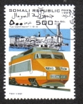 Stamps : Africa : Somalia :  Tren