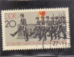 Stamps : Europe : Germany :  25 ANIVERSARIO EJÉRCITO POPULAR NACIONAL
