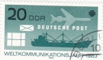 Stamps : Europe : Germany :  COMUNICACIONES POR TODO EL MUNDO 