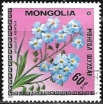 Sellos de Asia - Mongolia -  Myosotis asiatica