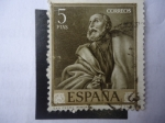 Stamps Spain -  Ed:ES 1506 - San Pedro - Oleo de: José de Ribera (1592-1652) 
