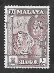 Stamps Malaysia -  Selangor - 84 - Sultan Salahuddin Abdul Aziz Shah