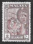 Sellos de Asia - Malasia -  Selangor - 84 - Sultan Salahuddin Abdul Aziz Shah