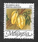 Stamps Malaysia -  347 - Fruta, averrhoa carambola