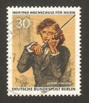 Sellos de Europa - Alemania -  Berlin - 322 - Joseph Joachim, Centº de la Academia de la Musica
