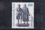 Stamps Germany -  GOETHE-SCHILLER-DENKMAL WEIMAR 