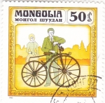Sellos de Asia - Mongolia -  BICICLETA ANTIGUA 