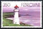 Stamps Denmark -  FARO  EN  MYKINES  (1909)