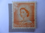 Sellos de Oceania - Nueva Zelanda -  One Penny - Serie, Queen Elizabeth II